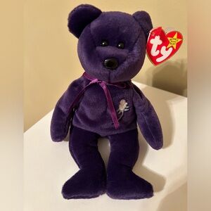 Vintage princess Diane purple beanie baby
